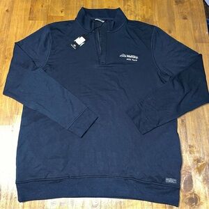 Travis Mathew men's NWT 1/4 zip golf pullover XXL WellSky logo *small hole